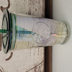 Starbucks Overseas Irridescent 'recycled' Glass Cup